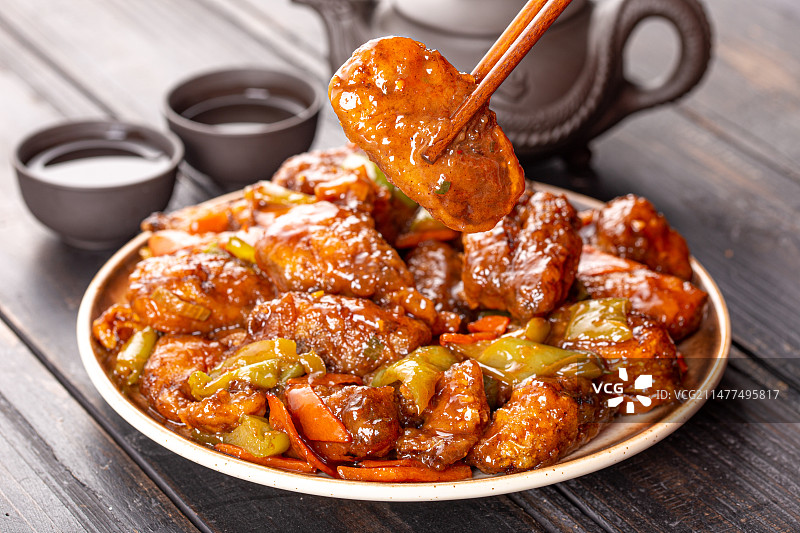 红烧明太鱼图片素材