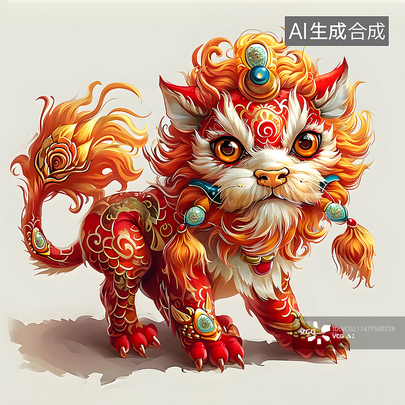 【AI数字艺术】山海经传说神兽图片素材