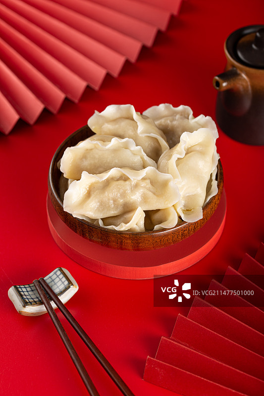 过年吃饺子图片素材