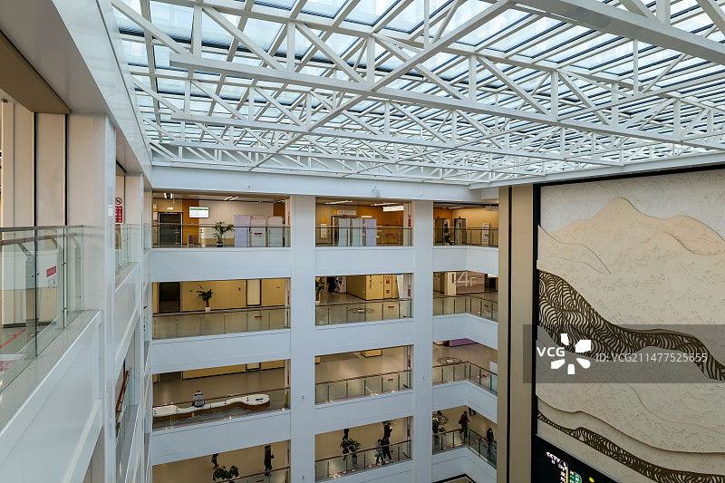 山东省中医院西院区内景图片素材