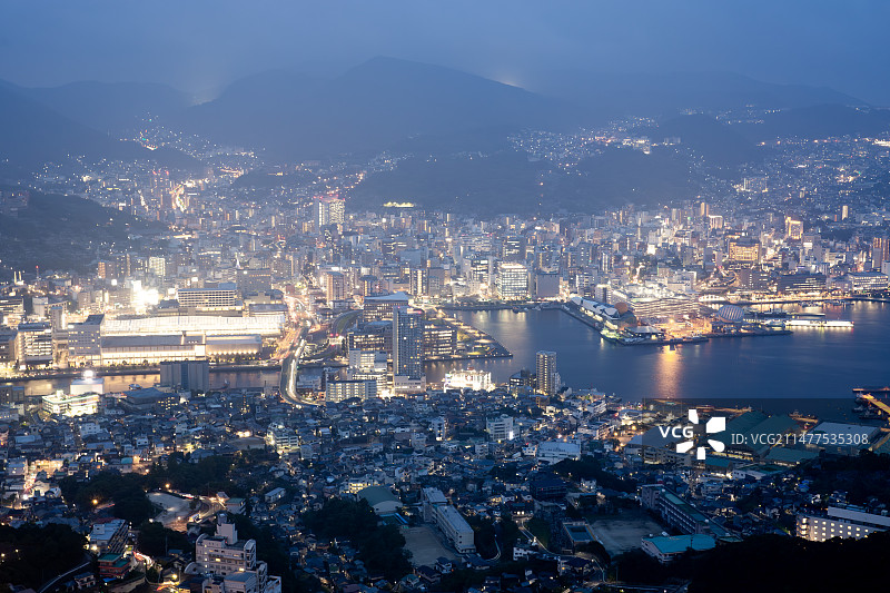 日本长崎夜景图片素材