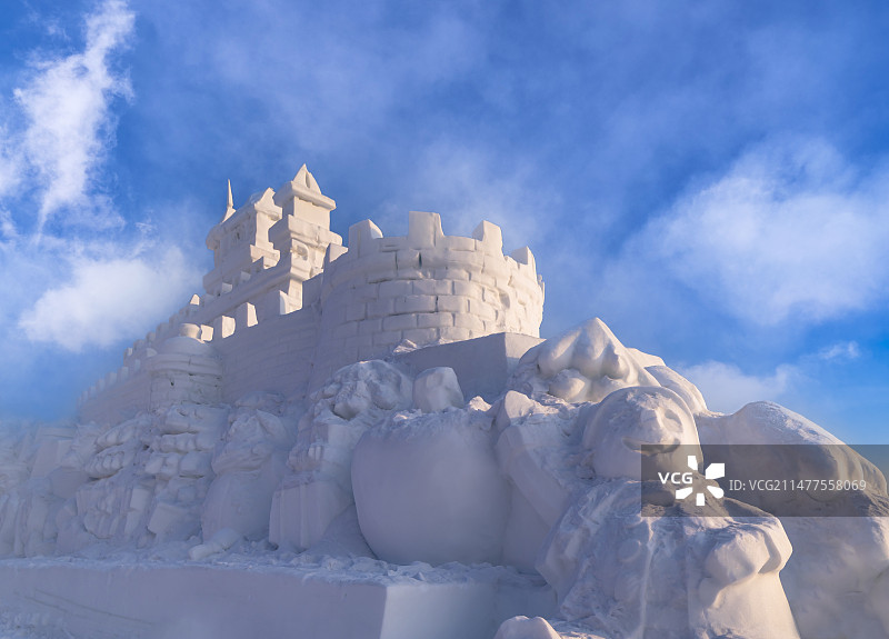 雪雕，冰雪节，冰雪嘉年华。图片素材