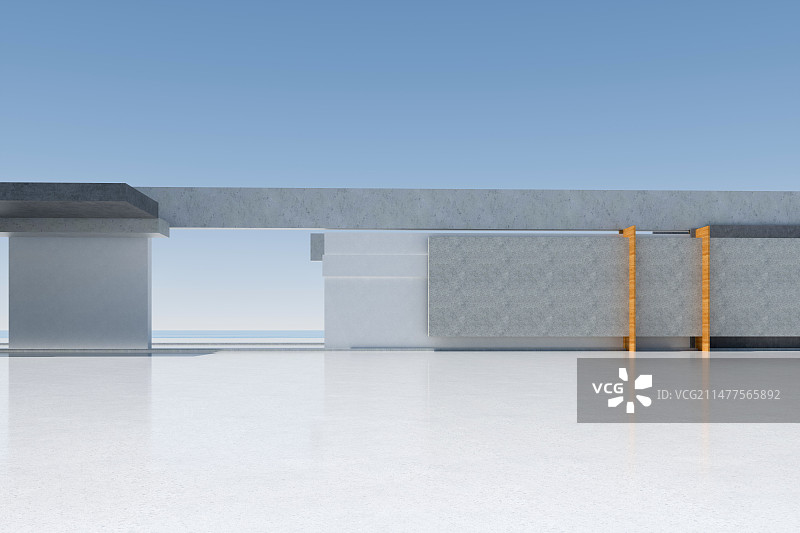 "三维渲染城市广场建筑 三维建筑广场"图片素材