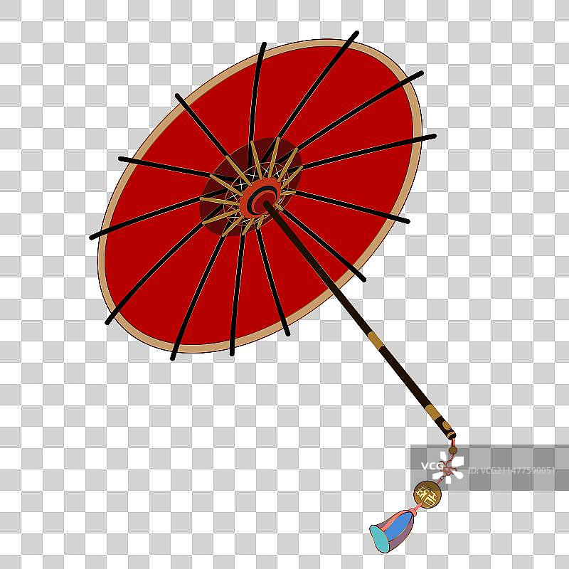 中式传统红色油纸伞图片素材