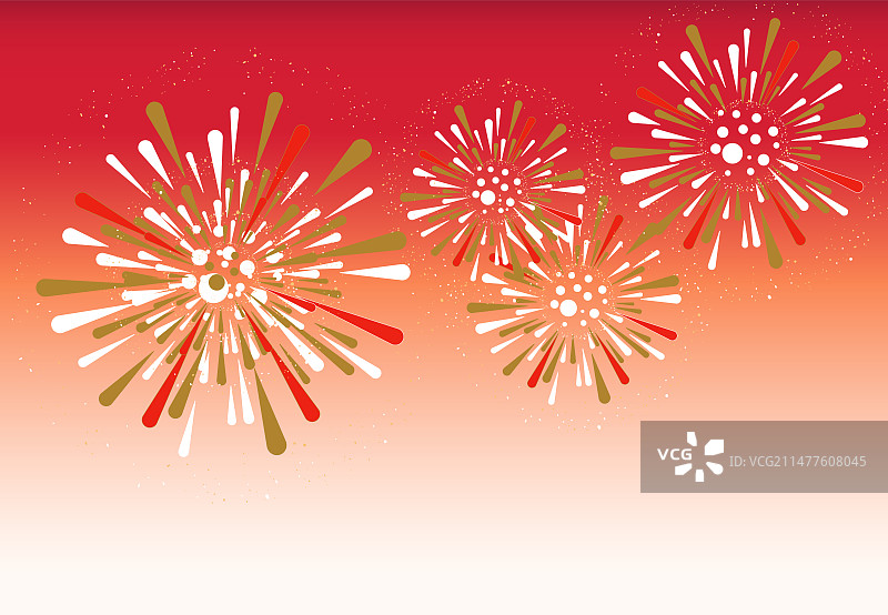 红金烟花大气渐变矢量背景图片素材
