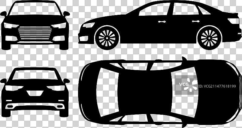 跑车黑色图标图片素材