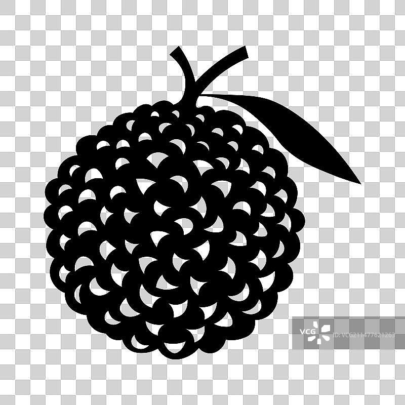 白色背景上的荔枝黑色图标图片素材