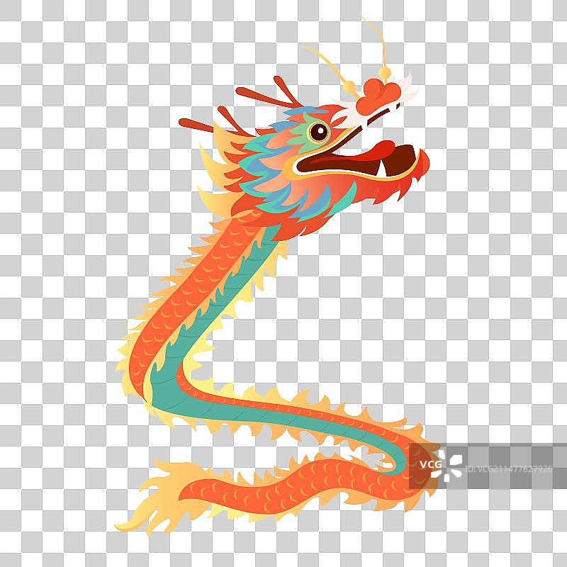 龙矢量插画元素图片素材