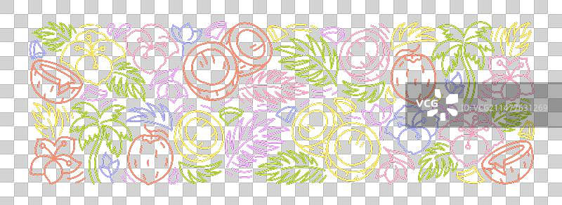 椰子亮色矩形背景图片素材