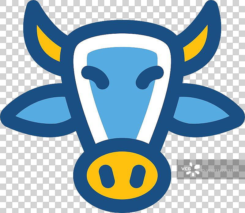 奶牛线条图标图片素材