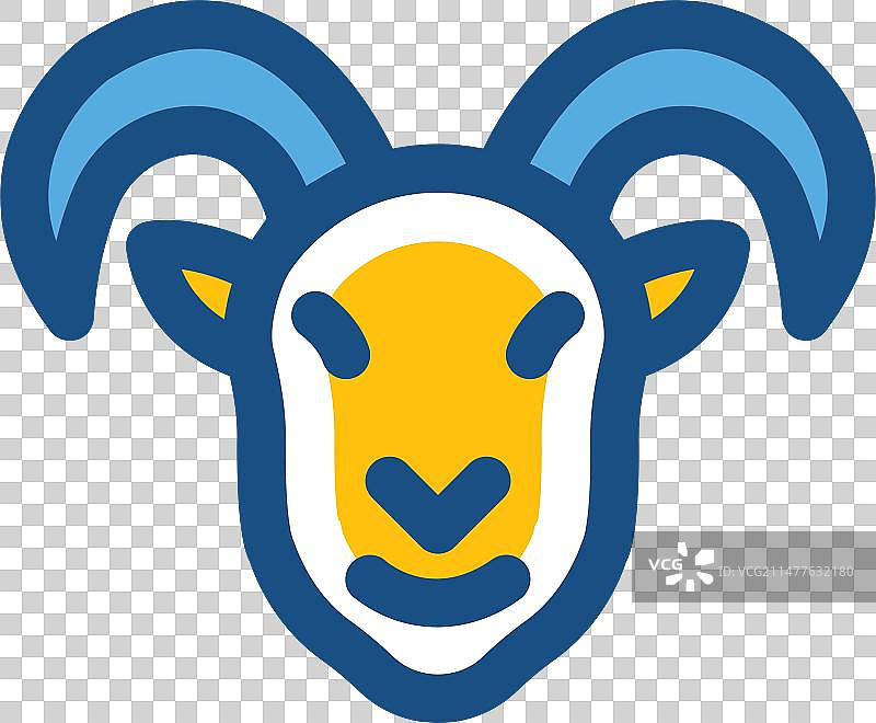 羚羊线条图标图片素材