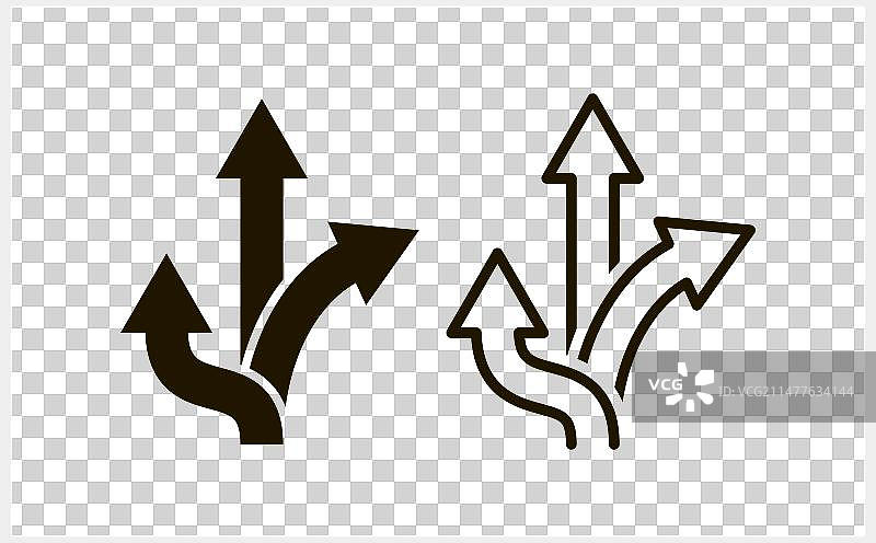 交通路标箭头图标模板图片素材