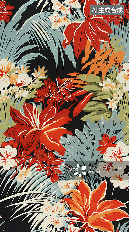 【AI数字艺术】30年代复古火星印花抽象流体画设计海报背景图片素材