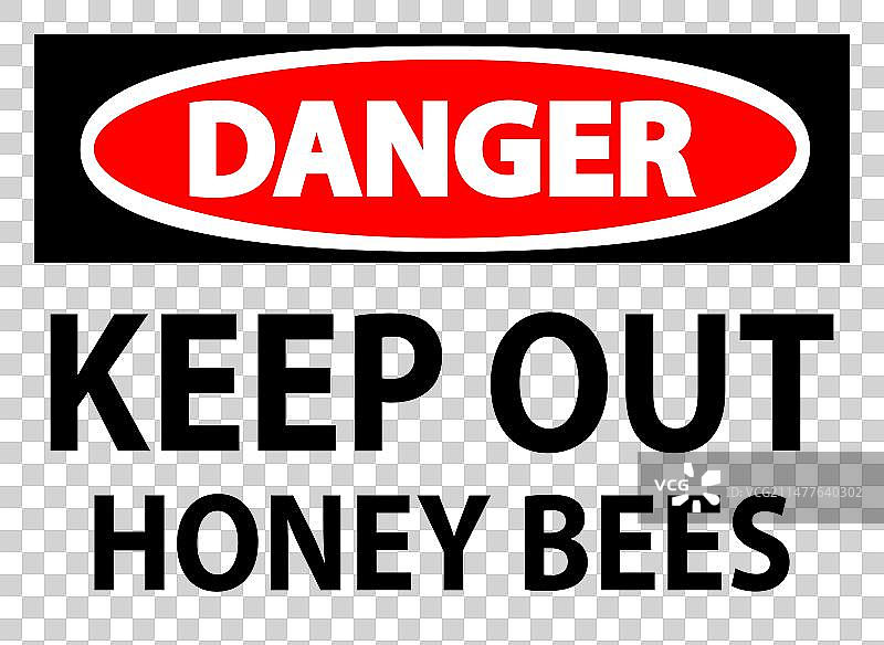 蜜蜂出没，请勿靠近图片素材