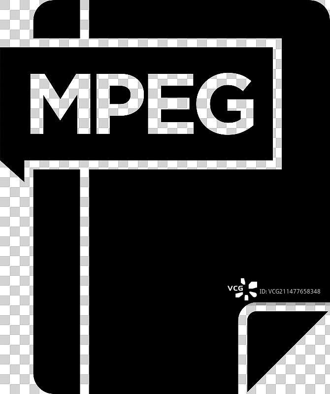 MPEG图标符号象形图设计元素图片素材