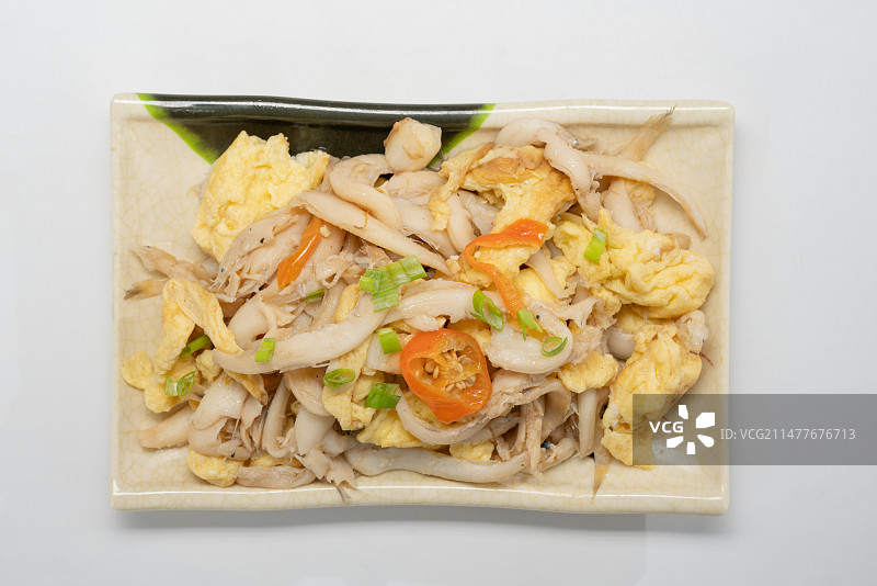 银鱼炒鸡蛋图片素材