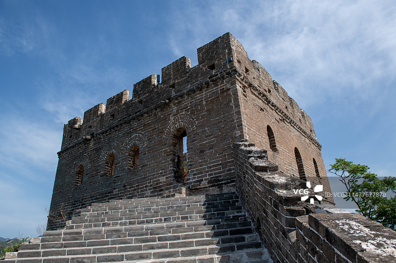 中国河北承德市滦平县金山岭长城烽火台景观图片素材
