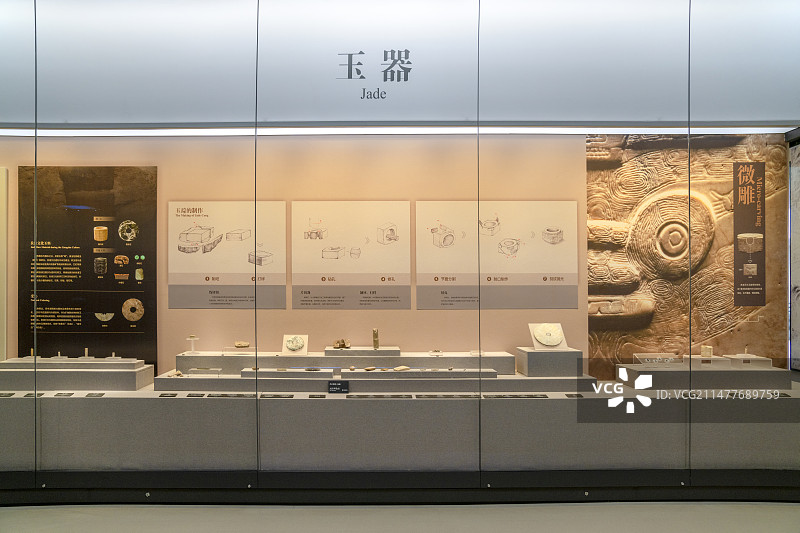 浙江杭州良渚博物院内景图片素材