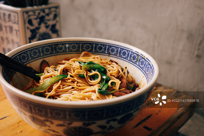 上海葱油面图片素材