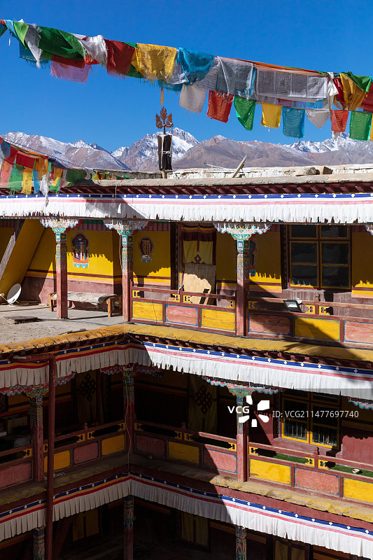 西藏阿里地区普兰县的香柏林寺图片素材