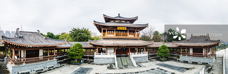 临桂区月光岛大观楼图片素材