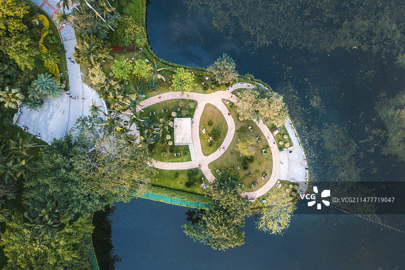 航拍广州城市风光图片素材