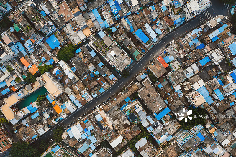 航拍广州城市风光图片素材