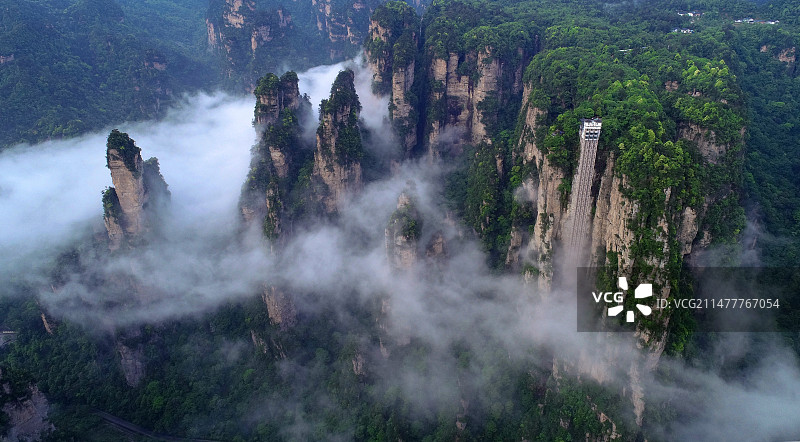 张家界百龙天梯图片素材