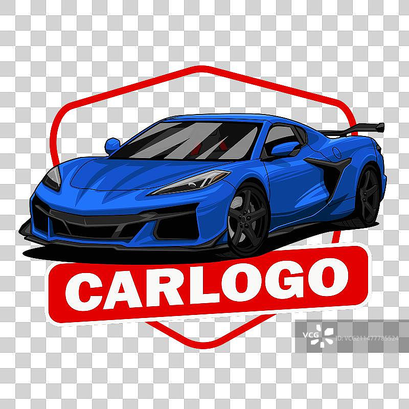 雪佛兰克尔维特汽车标志模板图片素材