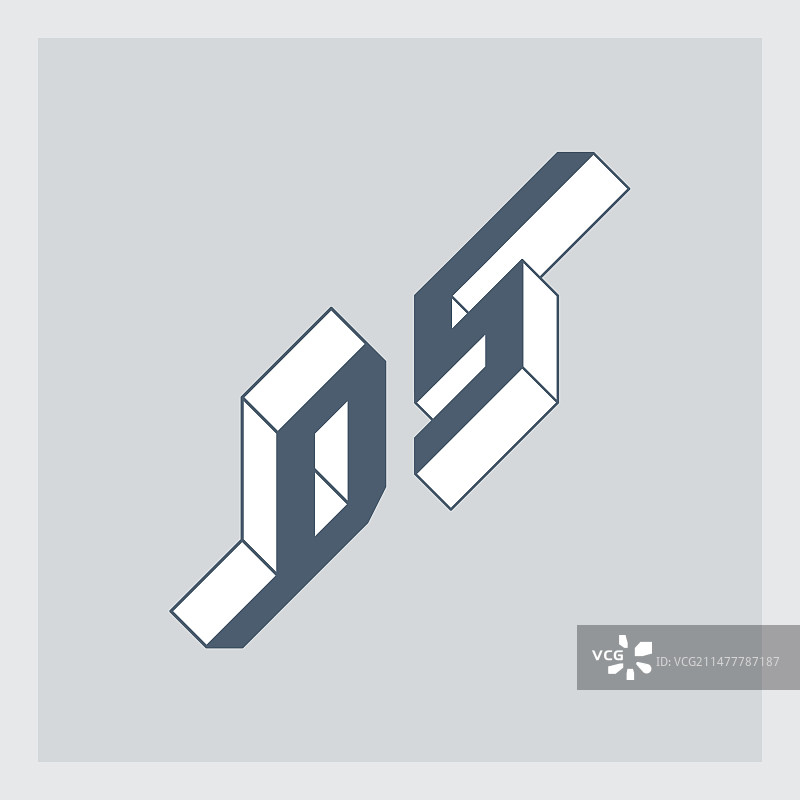 D5 - 用于的等距3D字体，字母组合或标志图片素材