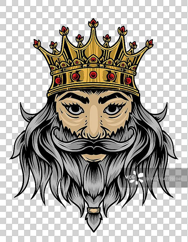 白色背景上的皇冠图片素材