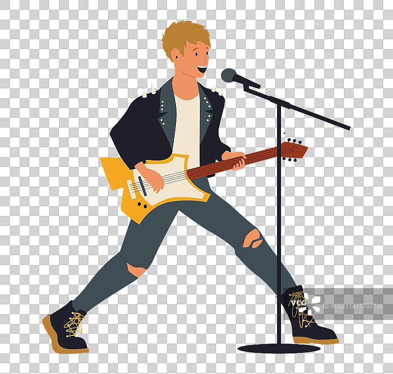 摇滚音乐家金属乐队现场演奏图片素材