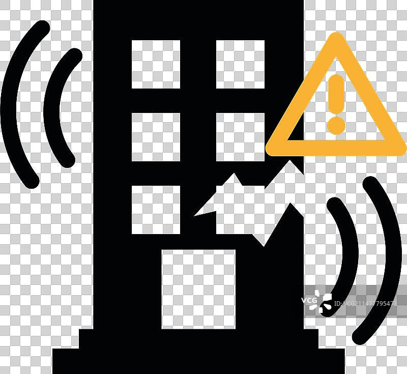 地震警报标志图标图片素材