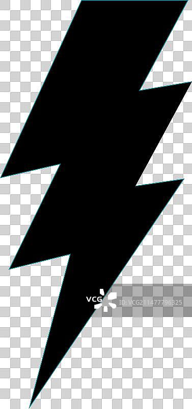 雷电徽章图片素材