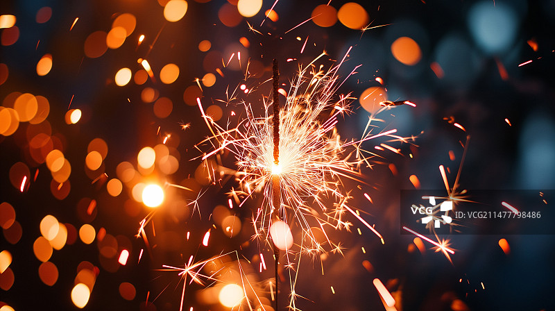 新年烟花绽放庆典图片素材