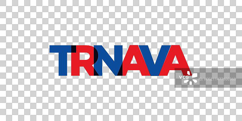 斯洛伐克特尔纳瓦市的徽章设计图片素材