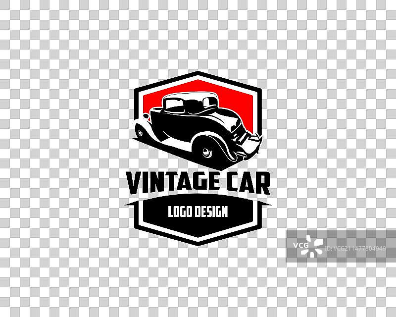 1932年福特轿跑车剪影，已隔离图片素材