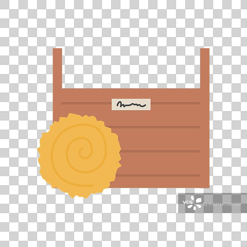 带干草捆的马厩图片素材