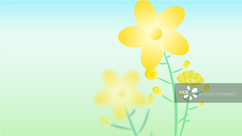 2024春季渐变展板插画图片素材