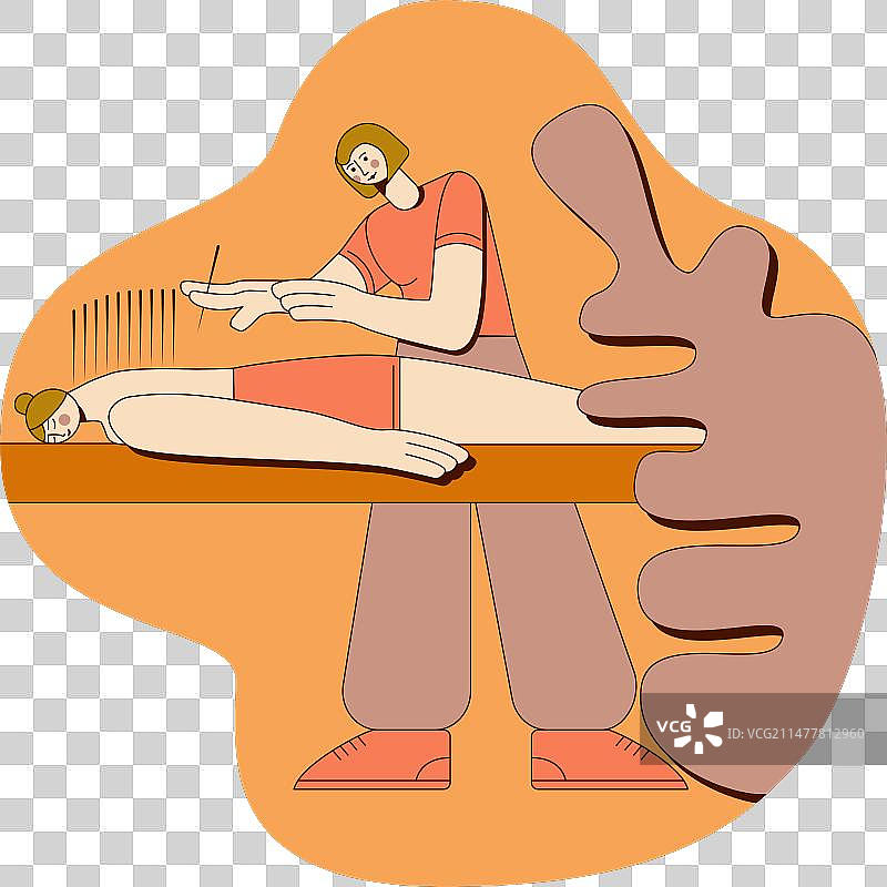 针灸理疗SPA设计概念图片素材