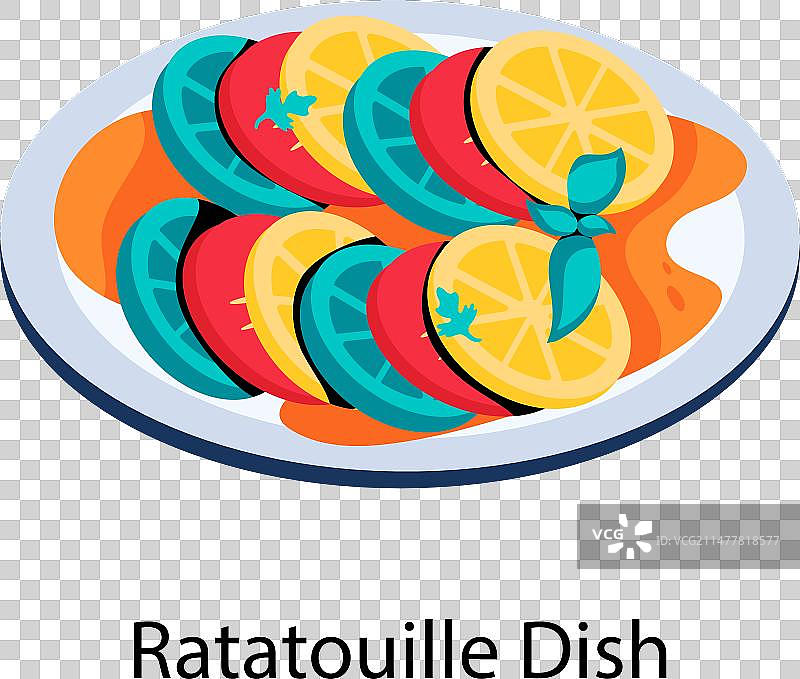 法式 Ratatouille 菜肴图片素材