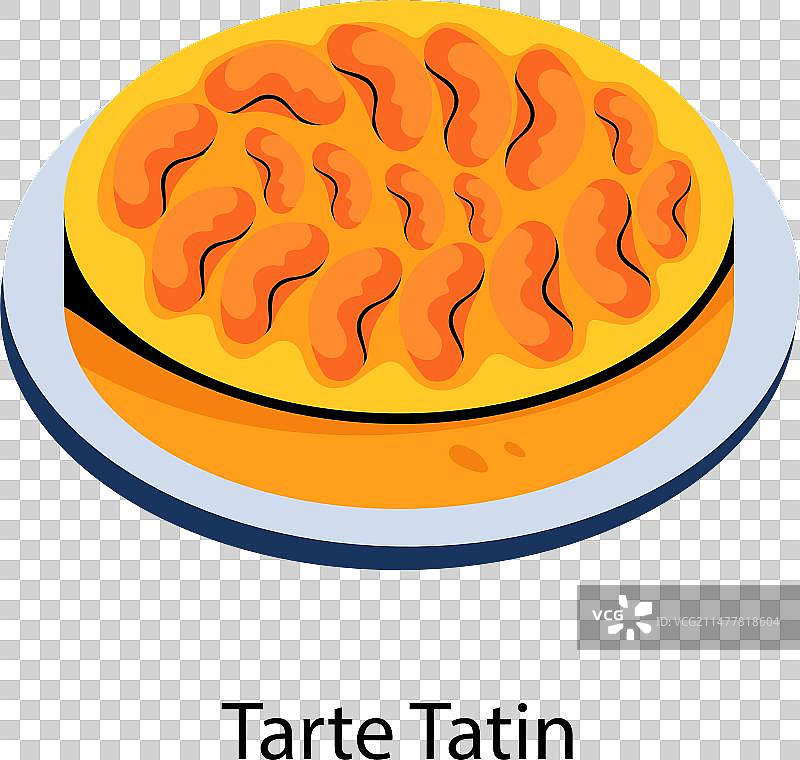 反烤苹果挞图片素材