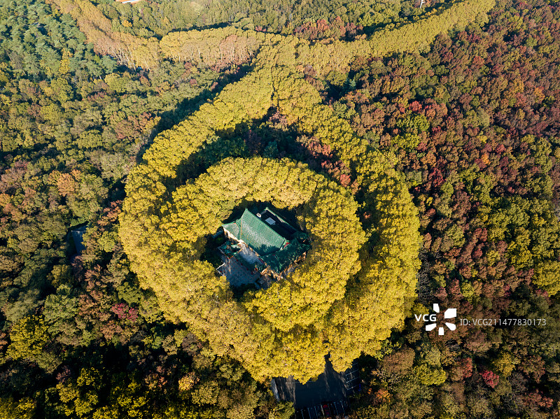 秋天的美龄宫图片素材