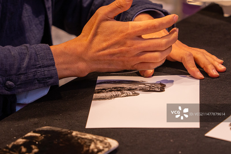 新年民俗手掌画图片素材