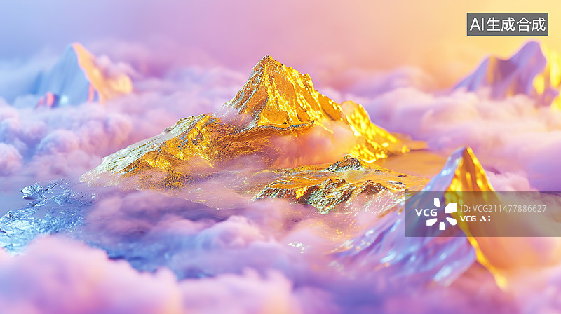 【AI数字艺术】金山海报图图片素材