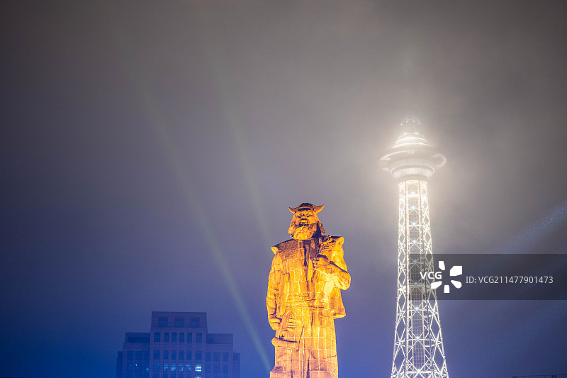 株洲炎陵广场炎帝塑像图片素材