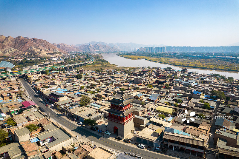 中国甘肃省兰州市河口古镇图片素材