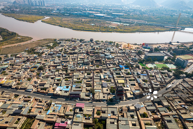 中国甘肃省兰州市河口古镇图片素材