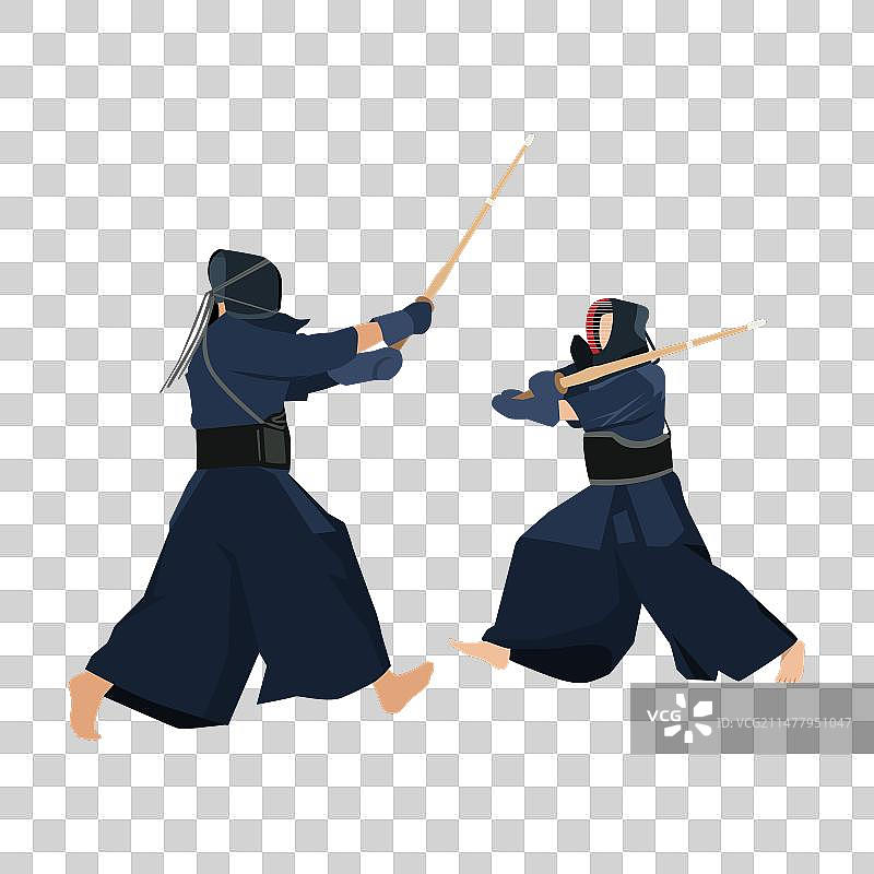 两名精力充沛的年轻男子进行格斗训练图片素材