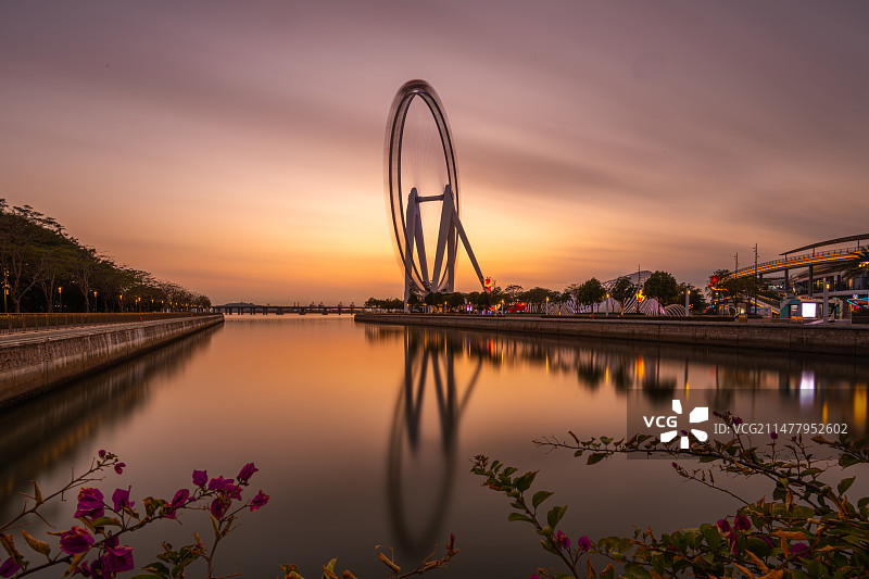 湾区之光摩天轮图片素材